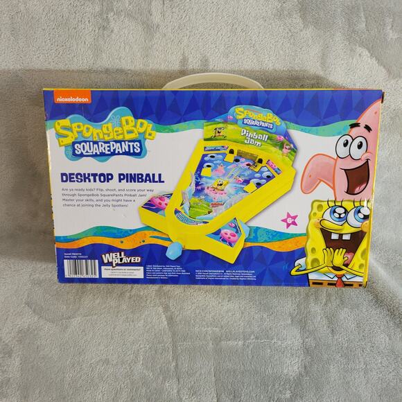 Nip nickelodeon SpongeBob square pants desktop pinball game kids toy pineapple - Picture 2 of 3